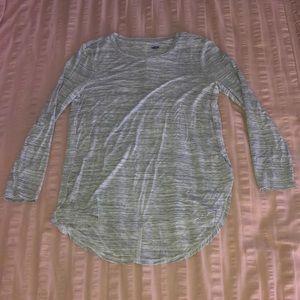 Girls Old Navy Gray Silky Long Sleeve T-Shirt